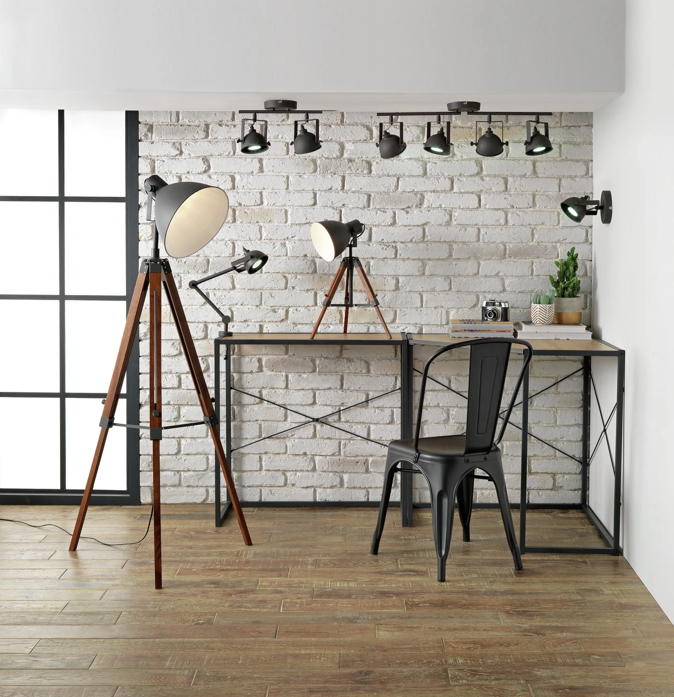 Habitat Loft Living Tripod Table Lamp - Grey 11 Habitat Loft Living Tripod Table Lamp - Grey - Image 11