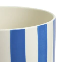 Habitat Blue Stripe Ceramic Planter 6 Habitat Blue Stripe Ceramic Planter -Habitat Store 2018155 R Z004A