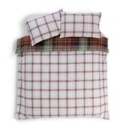 Habitat Red Brushed Check Bedding Set - Single -Habitat Store 2019408 R Z003A