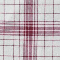 Habitat Red Brushed Check Bedding Set - Single -Habitat Store 2019408 R Z017A