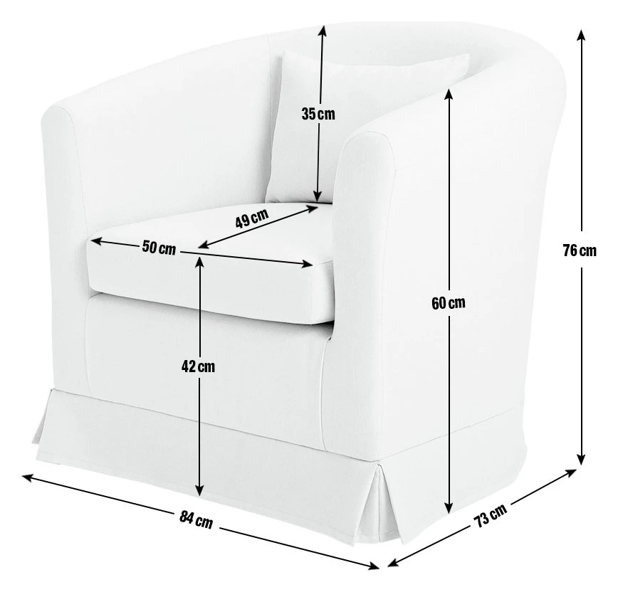 Habitat Larissa Fabric Tub Chair - Natural 4 Habitat Larissa Fabric Tub Chair - Natural - Image 4