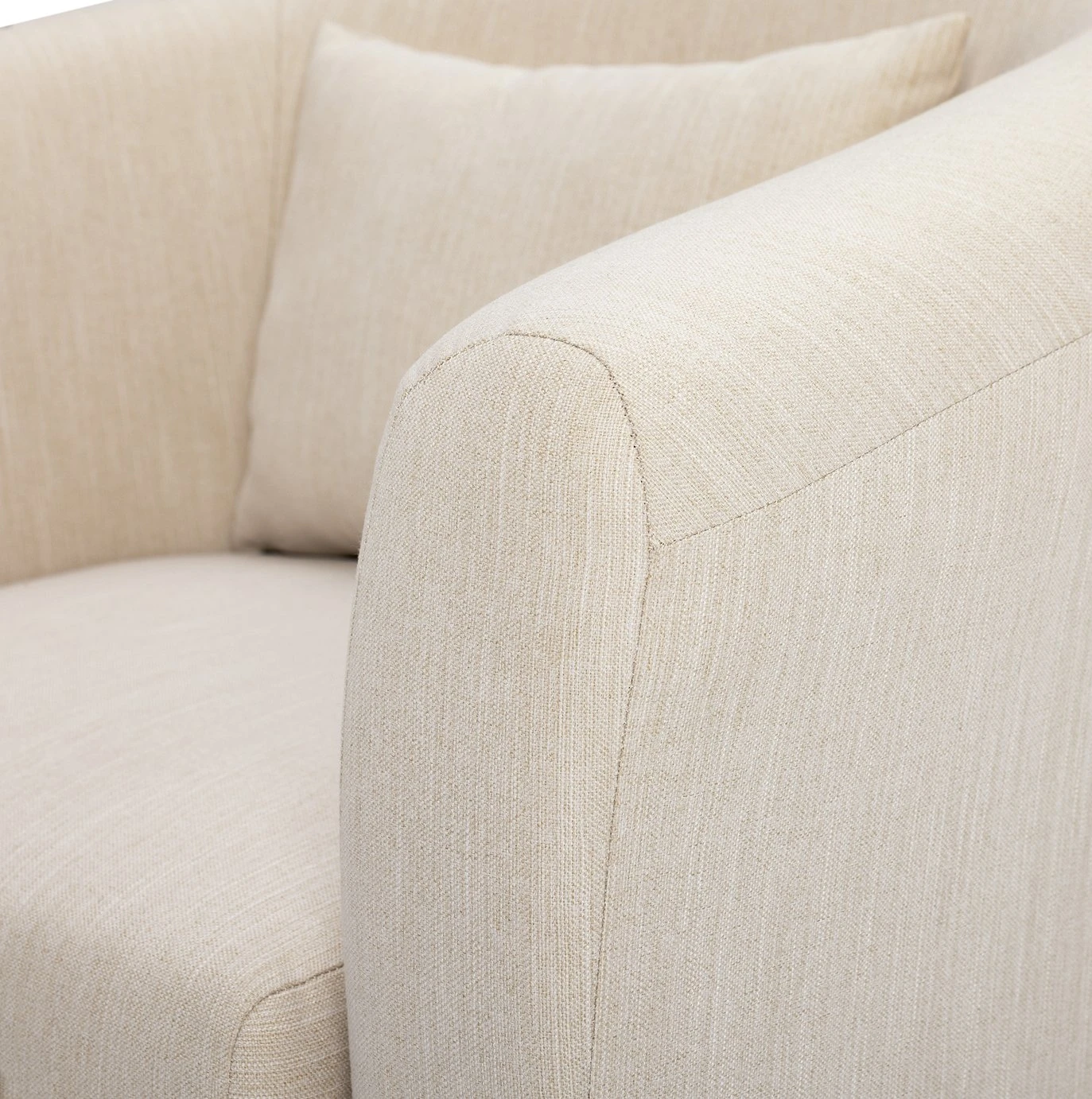 Habitat Larissa Fabric Tub Chair - Natural 9 Habitat Larissa Fabric Tub Chair - Natural - Image 9