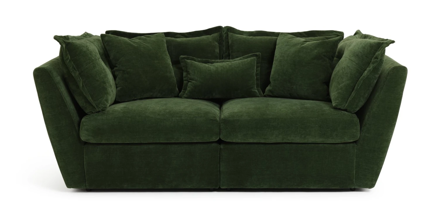 Habitat Jacques Large 3 Seater Sofa - Moss Green 1 Habitat Jacques Large 3 Seater Sofa - Moss Green