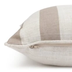 Habitat Striped Cushion - Coffee Cream - 30x50cm -Habitat Store 2024620 R Z003A