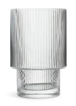 Habitat Ribbed Set Of 4 Tumbler Glasses 8 Habitat Ribbed Set Of 4 Tumbler Glasses -Habitat Store 2027658 R Z002A