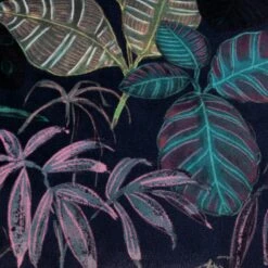 Habitat Botanical Print Velvet Cushion - Multi - 43x43cm -Habitat Store 2062840 R B001