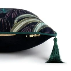 Habitat Botanical Print Velvet Cushion - Multi - 43x43cm -Habitat Store 2062840 R Z003A