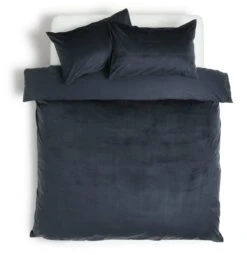 Habitat Plain Velvet Navy Bedding Set - Double -Habitat Store 2063241 R Z002A