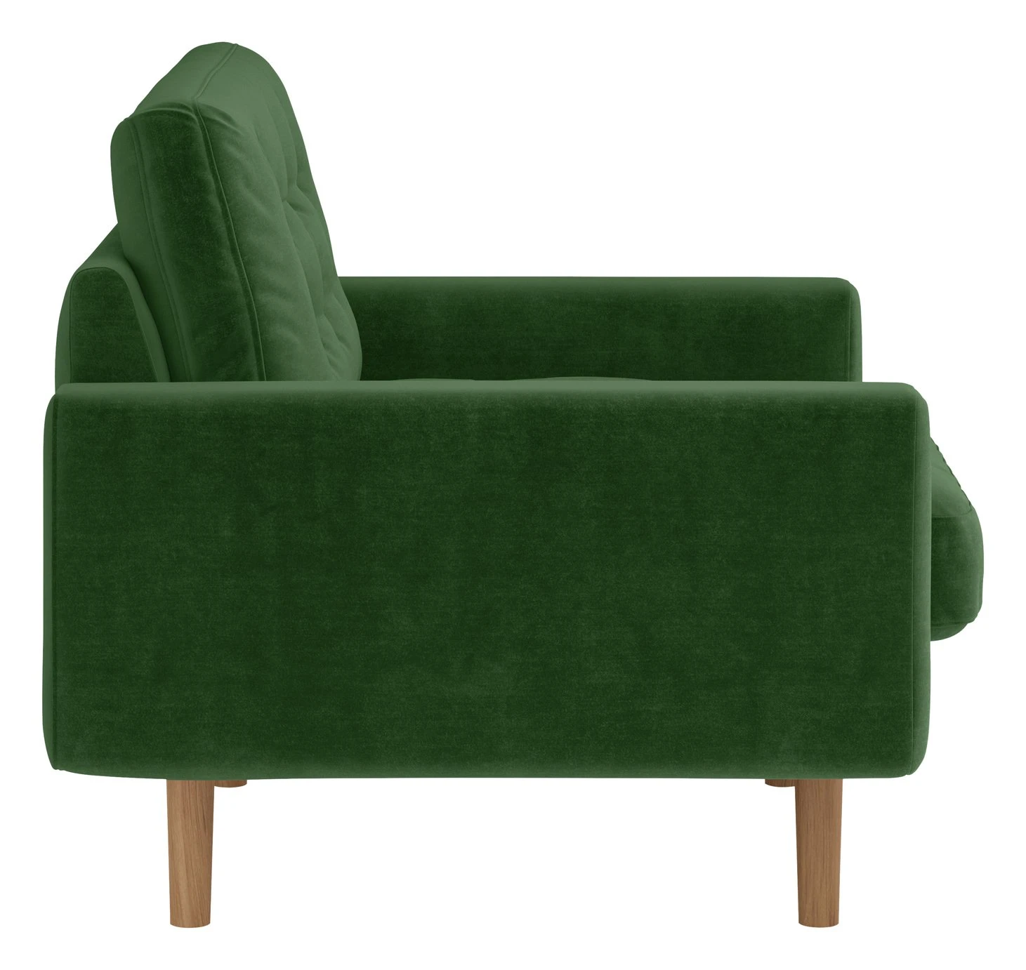 Habitat Fenner Velvet ArmChair - Moss Green 6 Habitat Fenner Velvet ArmChair - Moss Green - Image 6