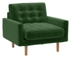 Habitat Fenner Velvet ArmChair - Moss Green 13 Habitat Fenner Velvet ArmChair - Moss Green -Habitat Store 2063461 R Z008A