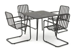 Habitat Indu 4 Seater Metal Patio Set - Black 11 Habitat Indu 4 Seater Metal Patio Set - Black -Habitat Store 2063746 R Z002A