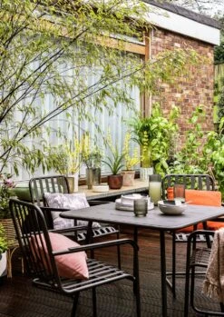 Habitat Indu 4 Seater Metal Patio Set - Black 15 Habitat Indu 4 Seater Metal Patio Set - Black -Habitat Store 2063746 R Z005C