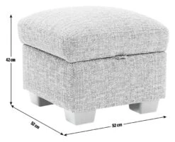 Habitat Lisbon Fabric Storage Footstool - Beige 7 Habitat Lisbon Fabric Storage Footstool - Beige -Habitat Store 2071130 R E001