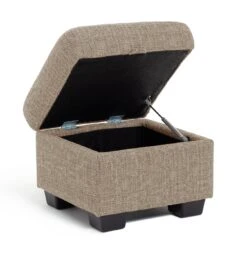 Habitat Lisbon Fabric Storage Footstool - Beige 9 Habitat Lisbon Fabric Storage Footstool - Beige -Habitat Store 2071130 R Z003A
