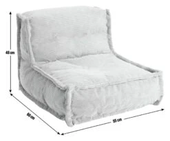 Habitat Kids Mini Estelle Cord Bean Bag - Green 8 Habitat Kids Mini Estelle Cord Bean Bag - Green -Habitat Store 2074656 R E001