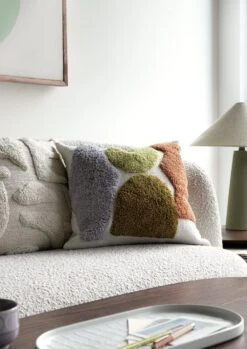 Habitat Geo Technique Cushion - Multicoloured - 43x43cm -Habitat Store 2077402 R Z005C