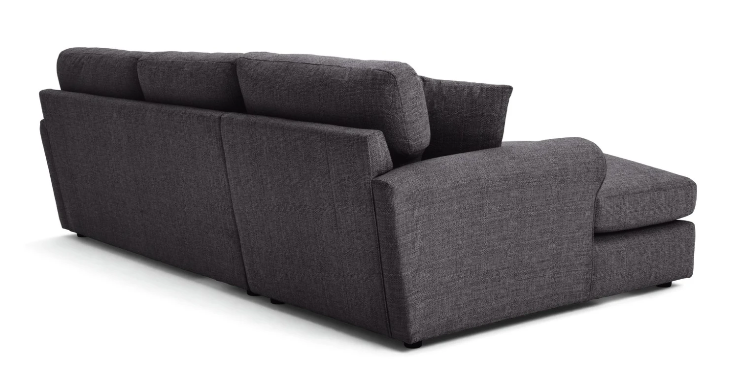 Habitat Lisbon Fabric Left Hand Corner Chaise Sofa- Charcoal 6 Habitat Lisbon Fabric Left Hand Corner Chaise Sofa- Charcoal - Image 6
