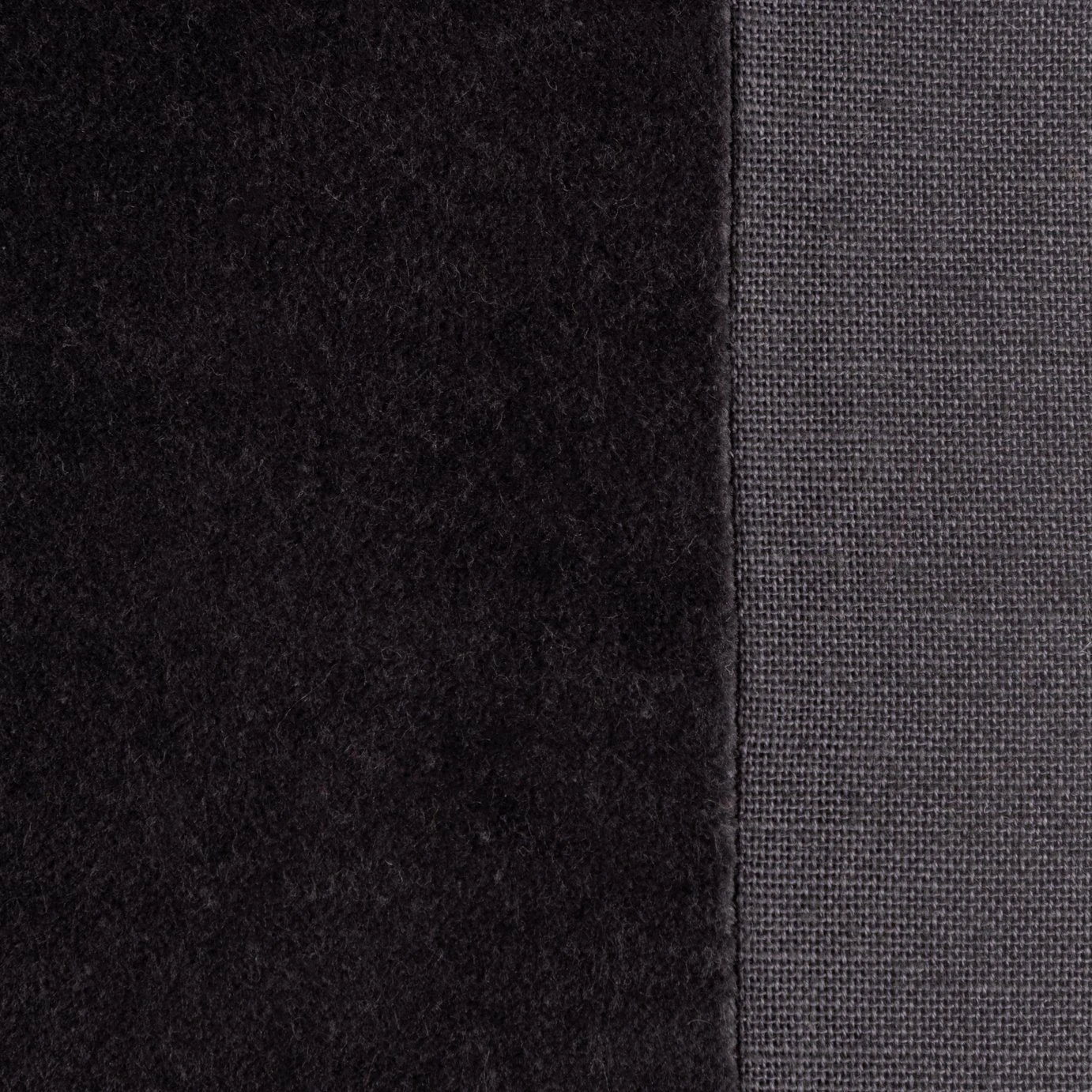 Habitat Velvet Panel Cushion - Grey & Black - 50x50cm 3 Habitat Velvet Panel Cushion - Grey & Black - 50x50cm - Image 3