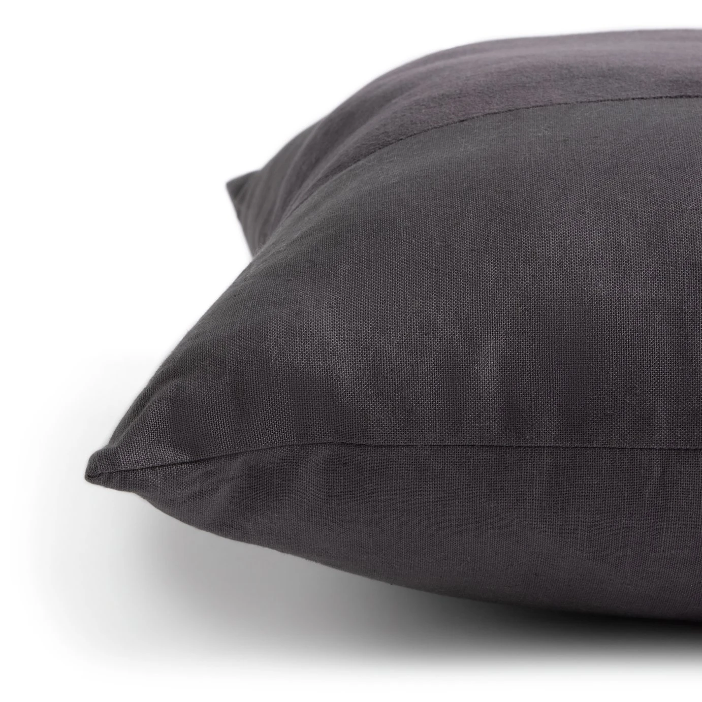 Habitat Velvet Panel Cushion - Grey & Black - 50x50cm 5 Habitat Velvet Panel Cushion - Grey & Black - 50x50cm - Image 5