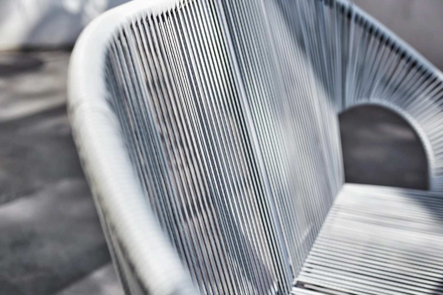 Habitat Nordic 4 Seater Rattan Garden Bistro Set - Grey 8 Habitat Nordic 4 Seater Rattan Garden Bistro Set - Grey - Image 8