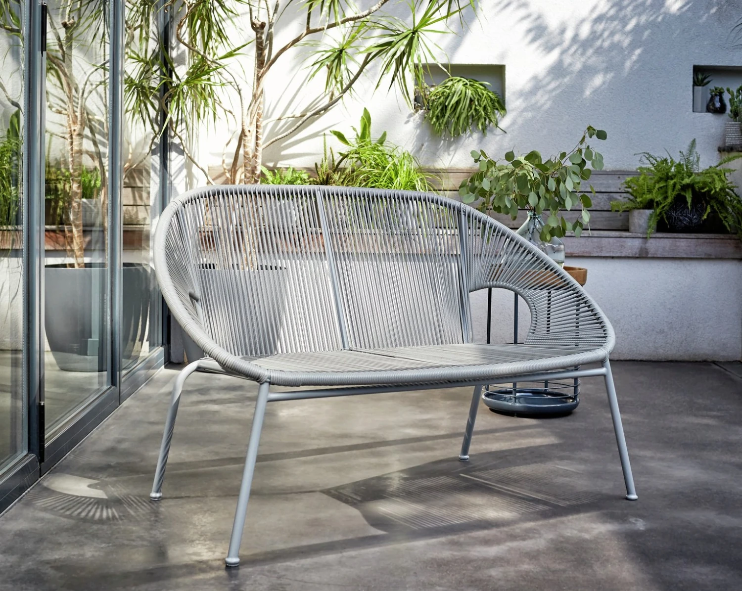 Habitat Nordic 4 Seater Rattan Garden Bistro Set - Grey 7 Habitat Nordic 4 Seater Rattan Garden Bistro Set - Grey - Image 7