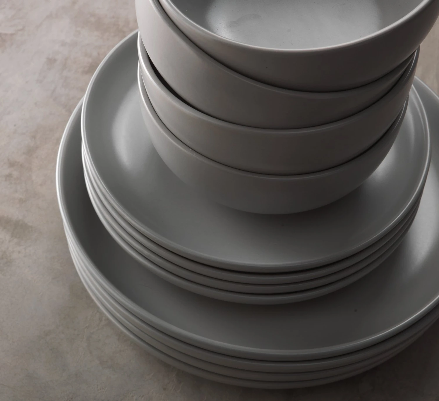 Habitat 12 Piece Stoneware Dinner Set - Matt Grey 4 Habitat 12 Piece Stoneware Dinner Set - Matt Grey - Image 4