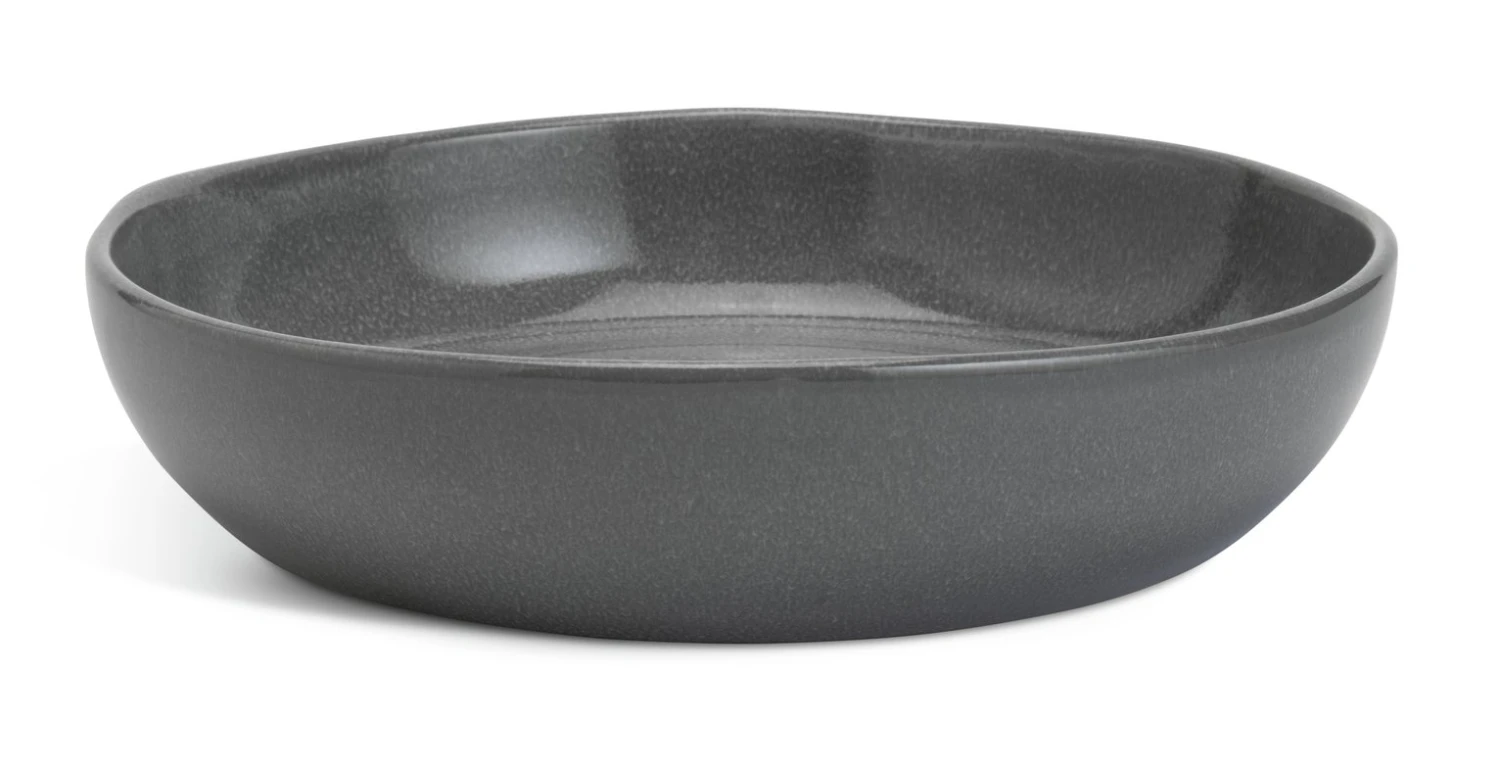 Habitat 4 Piece Stoneware Pasta Bowls - Grey 3 Habitat 4 Piece Stoneware Pasta Bowls - Grey - Image 3