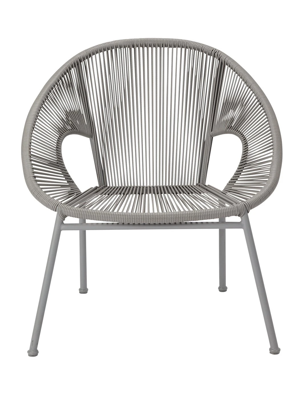 Habitat Nordic Spring Rattan Effect Garden Chair - Grey 5 Habitat Nordic Spring Rattan Effect Garden Chair - Grey - Image 5