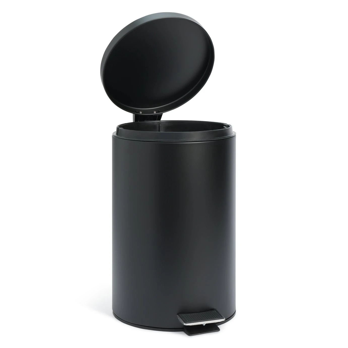 Habitat 12 Litre Flat Top Pedal Bin - Black 2 Habitat 12 Litre Flat Top Pedal Bin - Black - Image 2