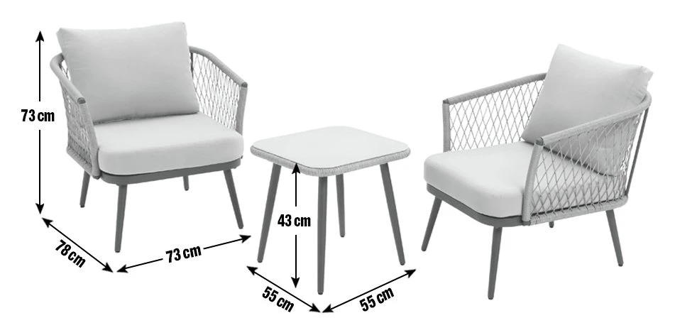 Habitat Somerset 2 Seater Rattan Effect Garden Bistro Set 3 Habitat Somerset 2 Seater Rattan Effect Garden Bistro Set - Image 3