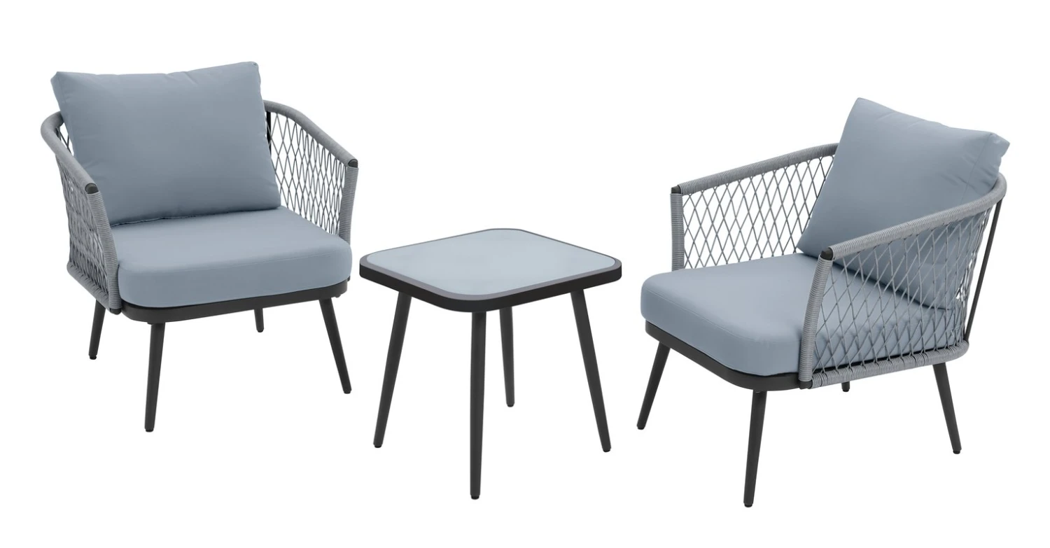 Habitat Somerset 2 Seater Rattan Effect Garden Bistro Set 1 Habitat Somerset 2 Seater Rattan Effect Garden Bistro Set