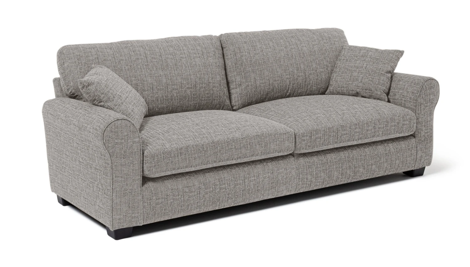 Habitat Lisbon Fabric 4 Seater Sofa - Grey 5 Habitat Lisbon Fabric 4 Seater Sofa - Grey - Image 5