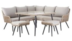 Habitat Malta 6 Seater Rattan Effect Garden Corner Sofa Set -Habitat Store 2258032 R Z002A