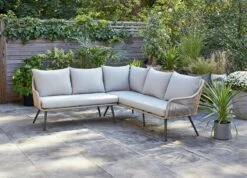 Habitat Malta 6 Seater Rattan Effect Garden Corner Sofa Set -Habitat Store 2258032 R Z006C
