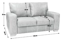 Habitat Eton Leather 2 Seater Sofa - Chocolate 9 Habitat Eton Leather 2 Seater Sofa - Chocolate -Habitat Store 2263728 R E001