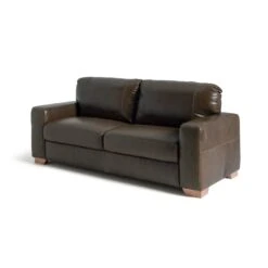Habitat Eton Leather 3 Seater Sofa - Chocolate 15 Habitat Eton Leather 3 Seater Sofa - Chocolate -Habitat Store 2271813 R Z002A