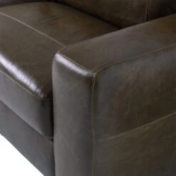 Habitat Eton Leather 3 Seater Sofa - Chocolate 18 Habitat Eton Leather 3 Seater Sofa - Chocolate -Habitat Store 2271813 R Z006A