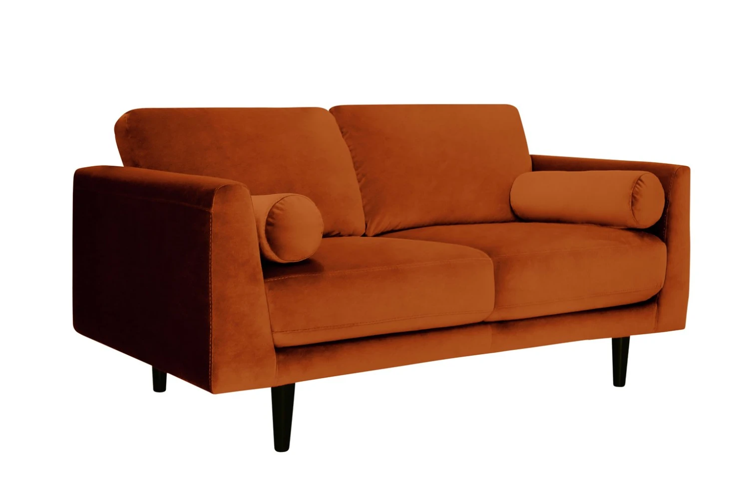 Habitat Jacob Fabric 2 Seater Sofa - Orange 4 Habitat Jacob Fabric 2 Seater Sofa - Orange - Image 4