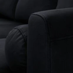 Habitat Jacob Velvet Right Hand Corner Sofa - Black 12 Habitat Jacob Velvet Right Hand Corner Sofa - Black -Habitat Store 2910260 R Z009A