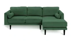 Habitat Jacob Velvet Right Hand Corner Sofa - Emerald Green 9 Habitat Jacob Velvet Right Hand Corner Sofa - Emerald Green -Habitat Store 2910291 R Z002A