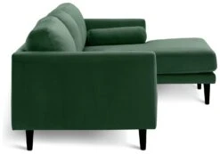 Habitat Jacob Velvet Right Hand Corner Sofa - Emerald Green 11 Habitat Jacob Velvet Right Hand Corner Sofa - Emerald Green -Habitat Store 2910291 R Z004A