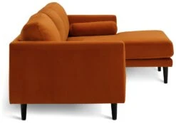 Habitat Jacob Velvet Right Hand Corner Sofa - Orange 9 Habitat Jacob Velvet Right Hand Corner Sofa - Orange -Habitat Store 2910318 R Z004A