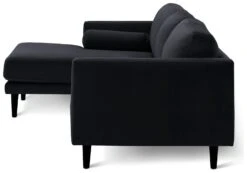 Habitat Jacob Velvet Left Hand Corner Sofa - Black 11 Habitat Jacob Velvet Left Hand Corner Sofa - Black -Habitat Store 2910325 R Z004A