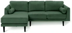 Habitat Jacob Velvet Left Hand Corner Sofa - Emerald Green 9 Habitat Jacob Velvet Left Hand Corner Sofa - Emerald Green -Habitat Store 2910356 R Z002A