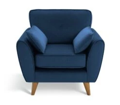 Habitat Iris Fabric Armchair - Navy