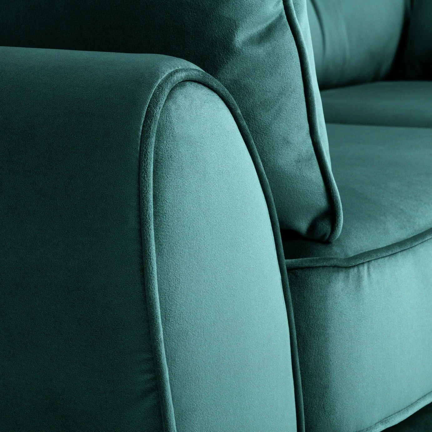 Habitat Iris Fabric 2 Seater Sofa - Teal 8 Habitat Iris Fabric 2 Seater Sofa - Teal - Image 8