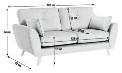 Habitat Iris Fabric 2 Seater Sofa - Navy 11 Habitat Iris Fabric 2 Seater Sofa - Navy -Habitat Store 2910686 R E001