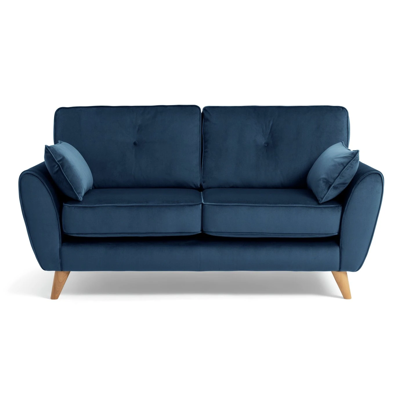 Habitat Iris Fabric 2 Seater Sofa - Navy 1 Habitat Iris Fabric 2 Seater Sofa - Navy