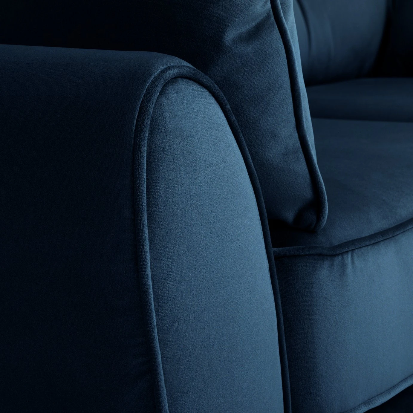 Habitat Iris Fabric 2 Seater Sofa - Navy 8 Habitat Iris Fabric 2 Seater Sofa - Navy - Image 8