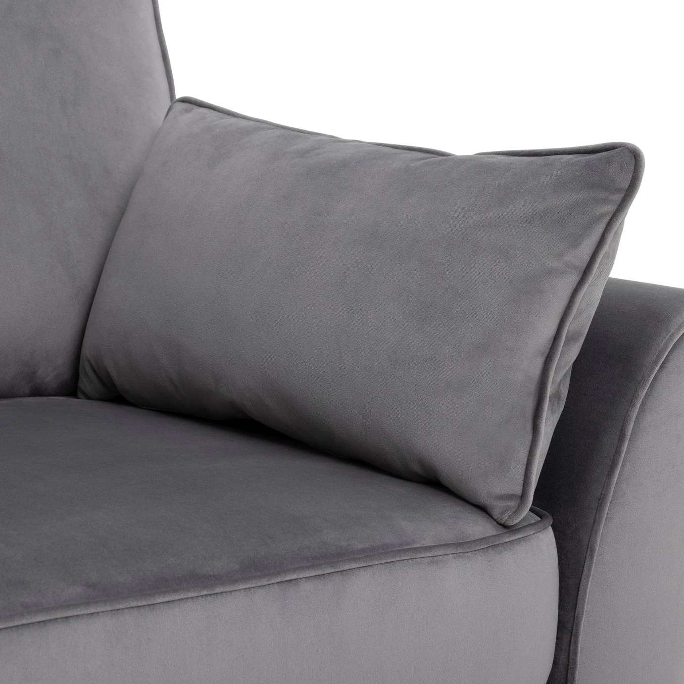 Habitat Iris Fabric 3 Seater Sofa - Grey 9 Habitat Iris Fabric 3 Seater Sofa - Grey - Image 9